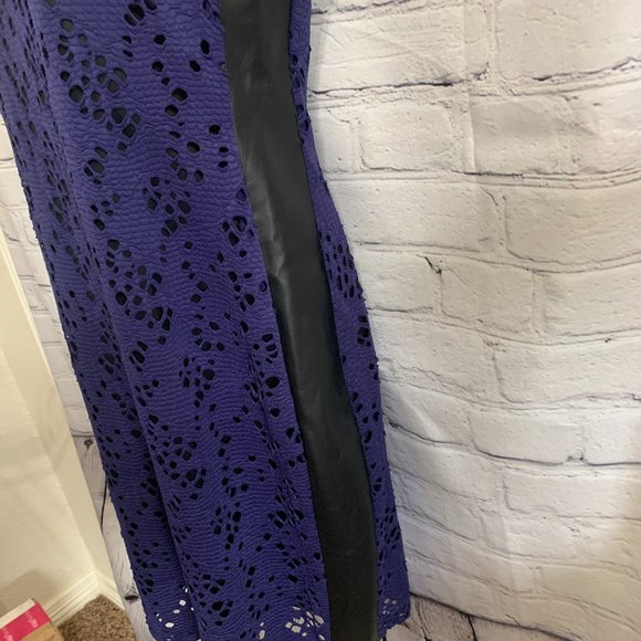 Purple Andrew Marc with Faux Leather Accents - Picture 2 of 4